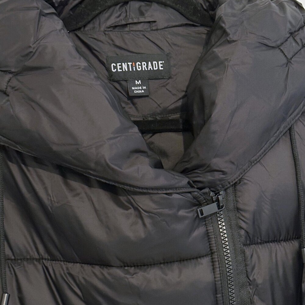 Centigrade Women Jacket Puffer with Belt Black - Picture 3 of 4